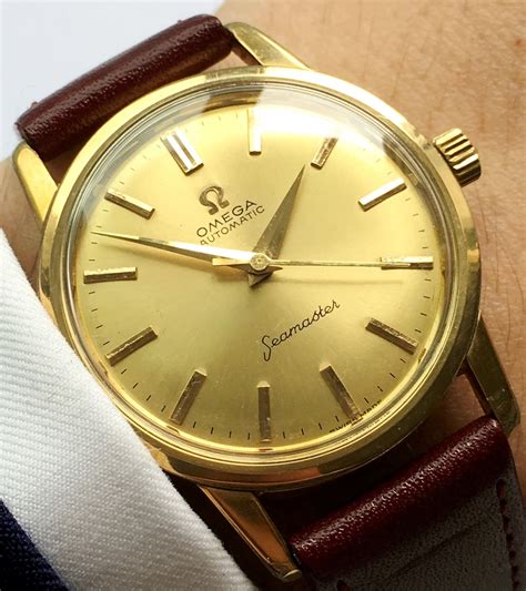 omega seamaster full gold|omega seamaster gold bezel.